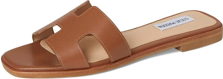Steve Madden Hadyn Women's Sandals Cognac Leather : 5.5 M - Image 5