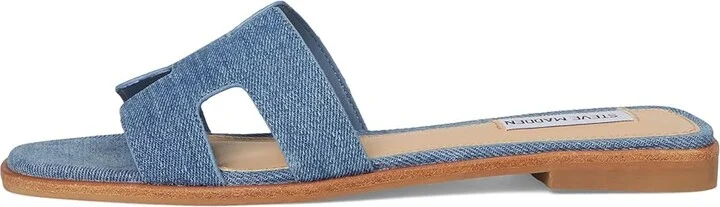 Steve Madden Hadyn Women's Sandals Denim Fabric : 6.5 M, Leather - Image 6