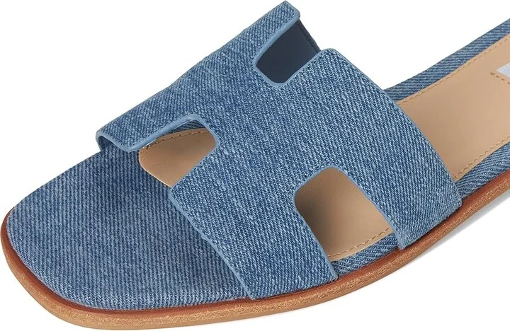 Steve Madden Hadyn Women's Sandals Denim Fabric : 6.5 M, Leather - Image 7