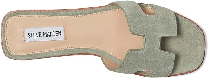 Steve Madden Hadyn Women's Sandals Sage Suede : 7.5 M, Leather - Image 2