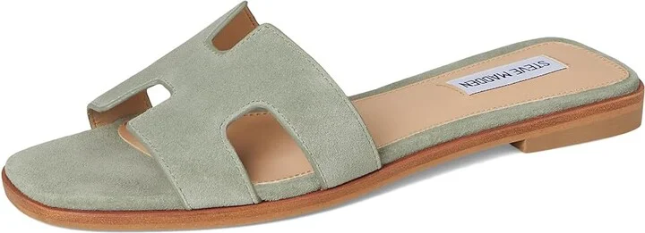 Steve Madden Hadyn Women's Sandals Sage Suede : 7.5 M, Leather - Image 5