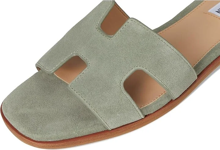 Steve Madden Hadyn Women's Sandals Sage Suede : 7.5 M, Leather - Image 7
