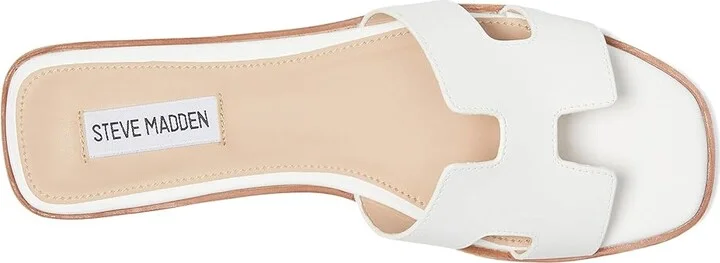 Steve Madden Hadyn Women's Sandals White Leather : 7 M - Image 2