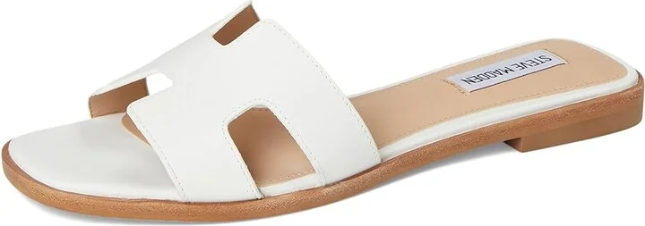Steve Madden Hadyn Women's Sandals White Leather : 7 M - Image 5