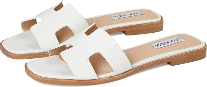 Steve Madden Hadyn Women's Sandals White Leather : 7 M