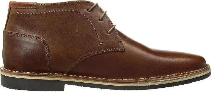 Steve Madden Harken Men's Lace-up Boots Cognac Leather : 8 D - Medium - Image 8