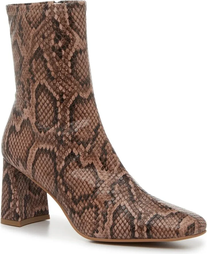 Rose Pink/Black Snake Print