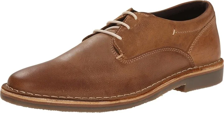 Steve Madden Harpoon - Extended Sizes Men's Lace up casual Shoes Tan Leather : 14 D - Medium - Image 2