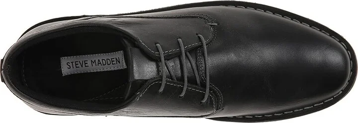 Steve Madden Harpoon Men's Lace up casual Shoes Black Leather : 7 D - Medium - Image 3