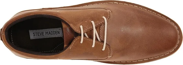 Steve Madden Harpoon Men's Lace up casual Shoes Tan Leather : 7 D - Medium - Image 3