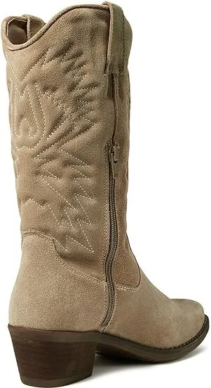 Steve Madden Hayward Western Boot Women's Shoes Sand Suede : 8 M - Image 4