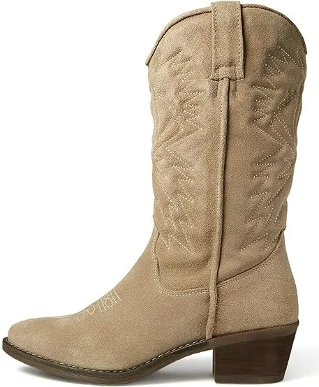 Steve Madden Hayward Western Boot Women's Shoes Sand Suede : 8 M - Image 5