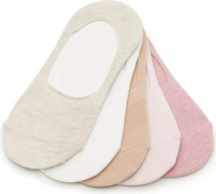 Steve Madden Heathered No Show Liners 5 Pack