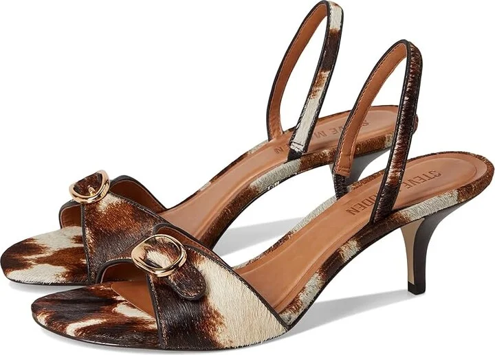 Steve Madden Henrietta Women's Sandals Cow Print : 9 M, Leather