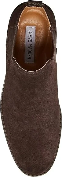 Steve Madden Highline Men's Boots Chocolate Brown Suede : 7 D - Medium - Image 2