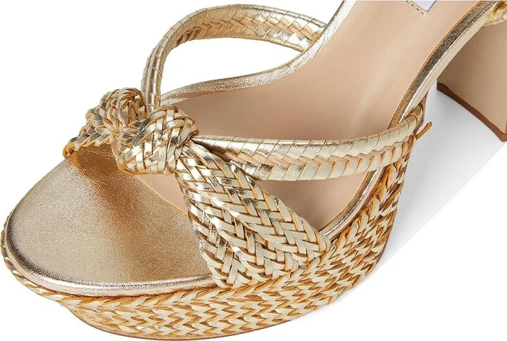 Steve Madden Ibiza Women's Sandals Gold Leather : 9.5 M - Image 7