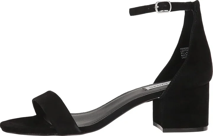 Steve Madden Irenee Sandal Women's 1-2 inch heel Shoes Black Suede : 5 M, Leather/Nubuck/Suede - Image 7