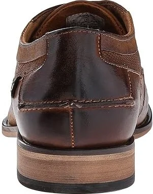 Steve Madden Jagwar Men's Lace Up Wing Tip Shoes Tan Leather : 10 D - Medium, Leather/Suede - Image 5