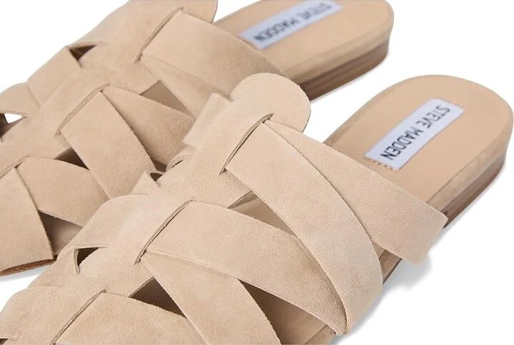 Steve Madden Jansen Women's Slippers Sand Suede : 8.5 M, Leather - Image 7