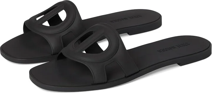 Steve Madden Jelllie Women's Sandals Black : 6 M, Synthetic