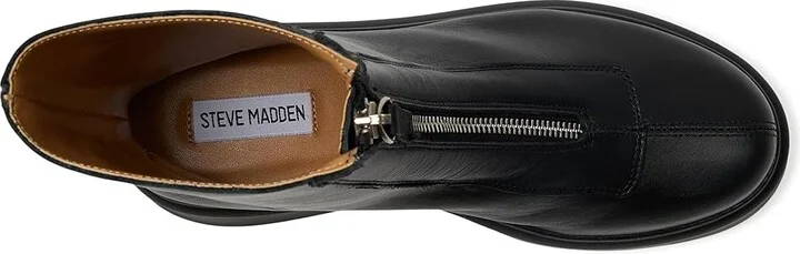 Steve Madden Jones Women's Boots Black Leather : 5.5 M, Leather/Rubber - Image 2