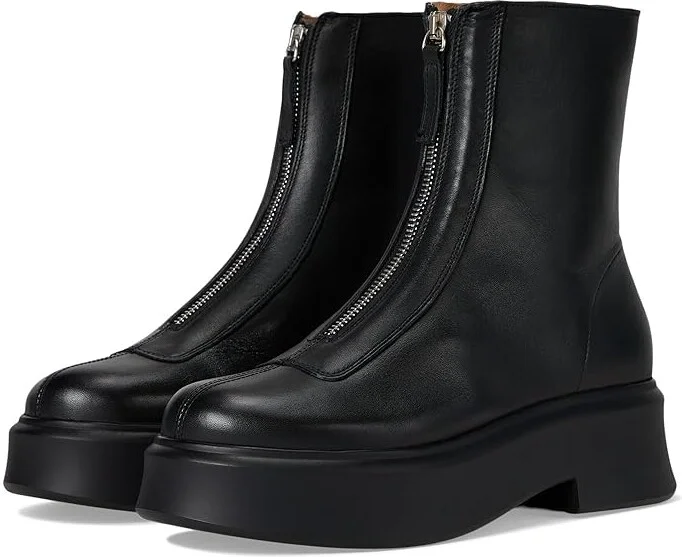Steve Madden Jones Women's Boots Black Leather : 5.5 M, Leather/Rubber