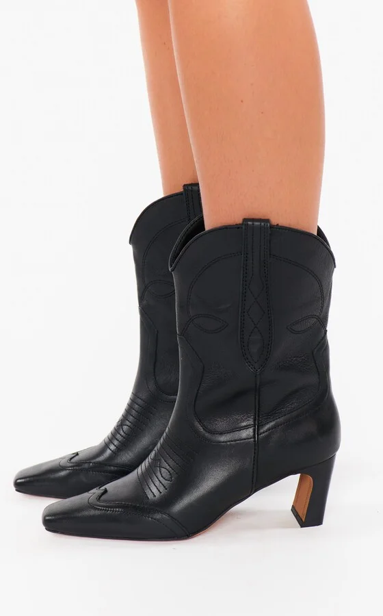 Steve Madden Josefine Bootie ~ Black Leather - Image 3