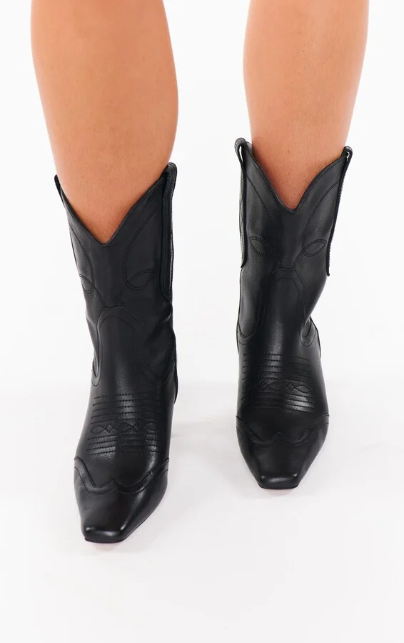 Steve Madden Josefine Bootie ~ Black Leather - Image 4