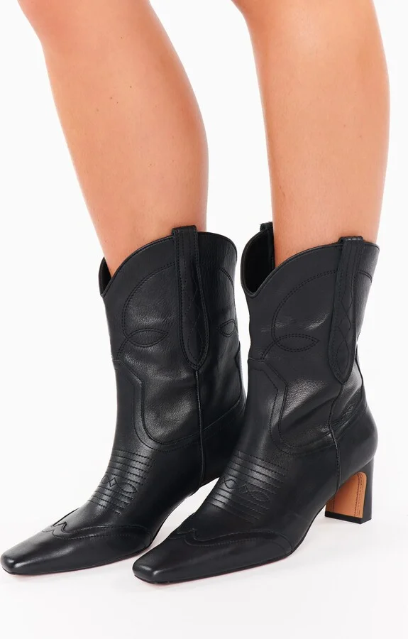 Steve Madden Josefine Bootie ~ Black Leather - Image 6