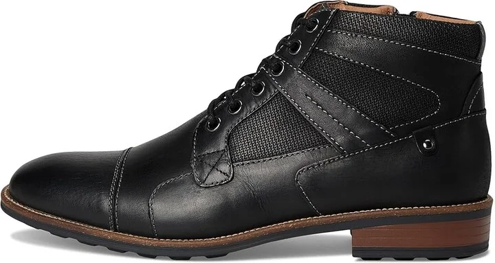 Steve Madden Jotting Men's Boots Black Leather : 12 D - Medium - Image 6