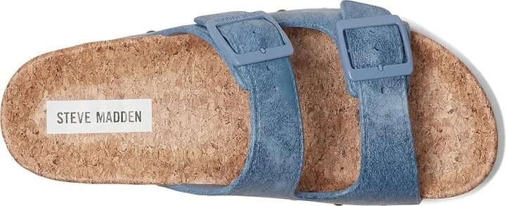 Steve Madden Kali Women's Sandals Blue : 6 M, Rubber/Suede - Image 2