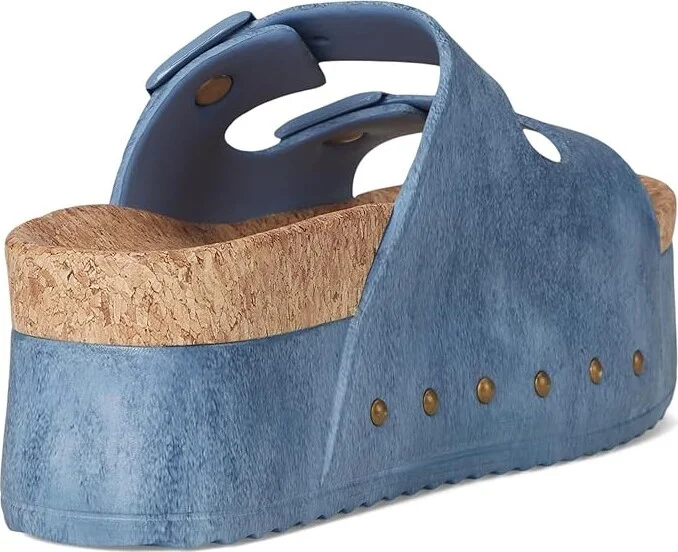 Steve Madden Kali Women's Sandals Blue : 6 M, Rubber/Suede - Image 4