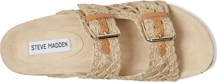 Steve Madden Kali Women's Sandals Natural : 9.5 M, Rubber/Suede - Image 2