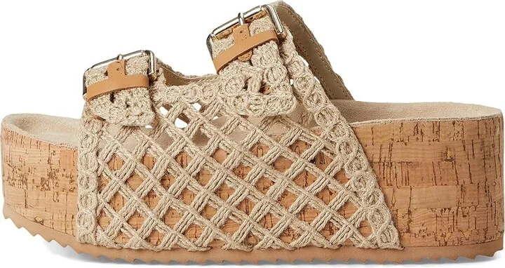 Steve Madden Kali Women's Sandals Natural : 9.5 M, Rubber/Suede - Image 6