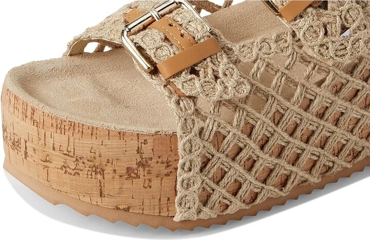 Steve Madden Kali Women's Sandals Natural : 9.5 M, Rubber/Suede - Image 7