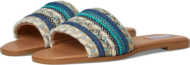 Steve Madden Kassi Women's Sandals Denim : 11 M, Rubber/Synthetic