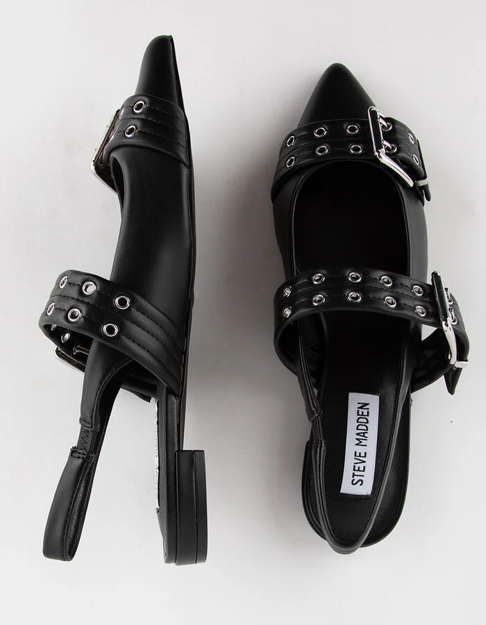 STEVE MADDEN Kissable Womens Slingback Pointy Flats - Image 5