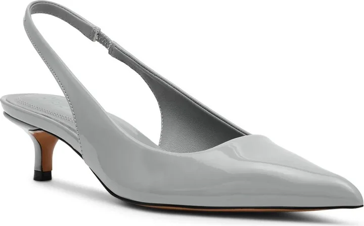Grey Patent Synthetic