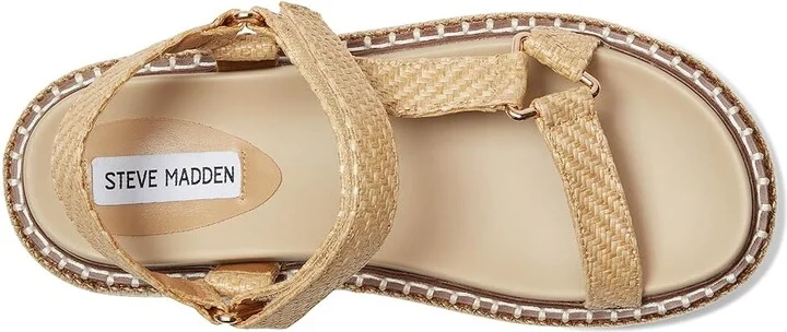 Steve Madden Lagoon Women's Sandals Natural Raffia : 7 M - Image 2