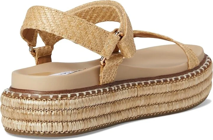 Steve Madden Lagoon Women's Sandals Natural Raffia : 7 M - Image 4