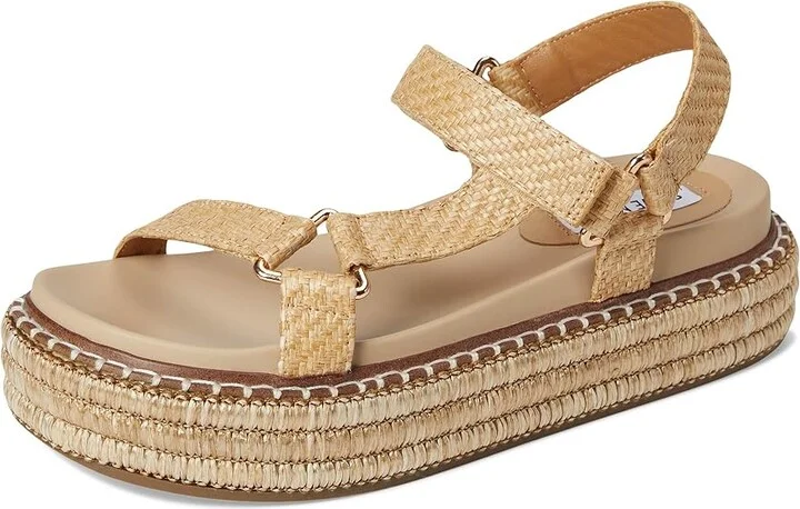 Steve Madden Lagoon Women's Sandals Natural Raffia : 7 M - Image 5