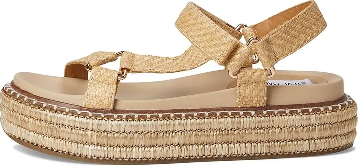 Steve Madden Lagoon Women's Sandals Natural Raffia : 7 M - Image 6