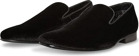 Steve Madden Laight Men's Shoes Black Velvet : 7.5 D - Medium
