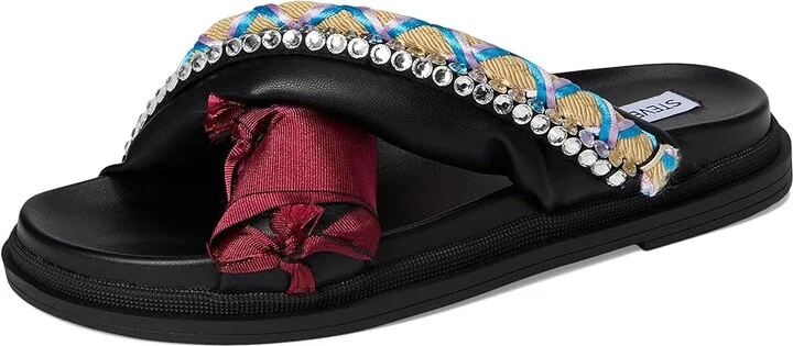 Steve Madden Leisure Women's Sandals Black : 6 M, Leather/Rubber - Image 5