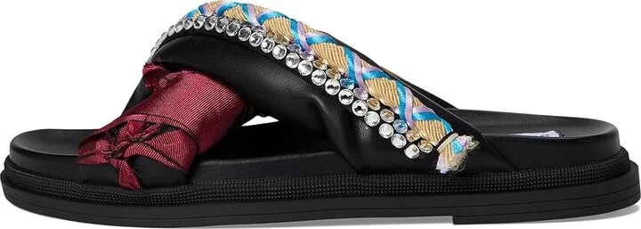 Steve Madden Leisure Women's Sandals Black : 6 M, Leather/Rubber - Image 6