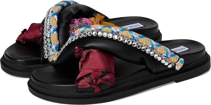 Steve Madden Leisure Women's Sandals Black : 6 M, Leather/Rubber