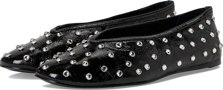 Steve Madden Leni Women's Flat Shoes Black : 7 M, Rubber