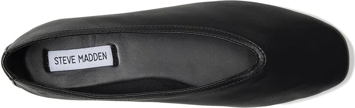 Steve Madden Leni Women's Flat Shoes Black Leather : 7 M, Rubber - Image 2