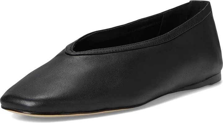 Steve Madden Leni Women's Flat Shoes Black Leather : 7 M, Rubber - Image 5