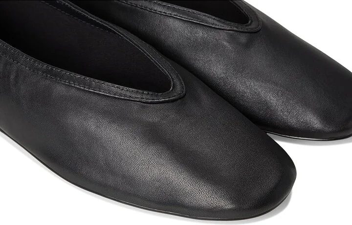 Steve Madden Leni Women's Flat Shoes Black Leather : 7 M, Rubber - Image 7